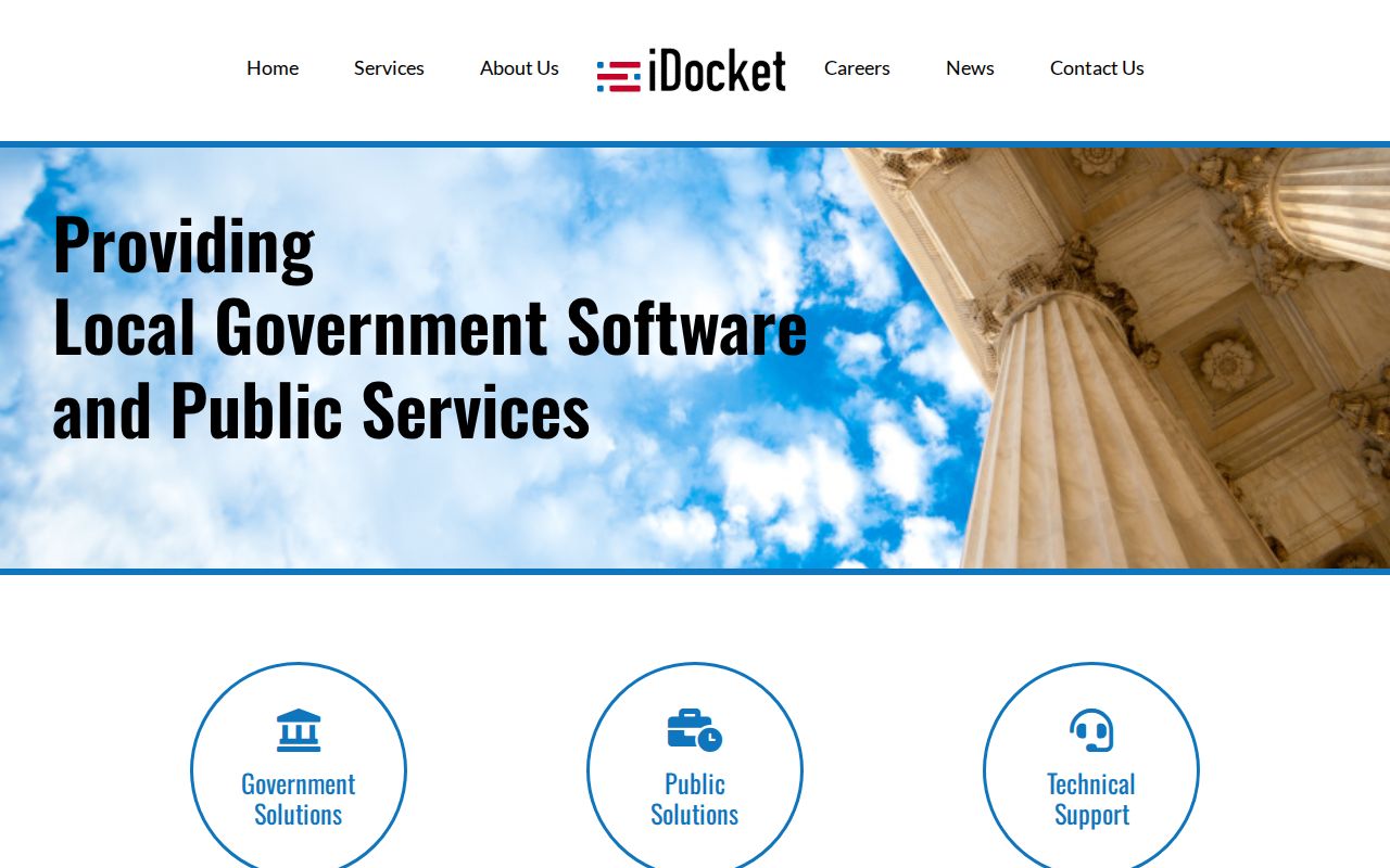 Login-gated iDocket screen encountered during Washington County case search research